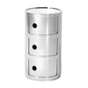 Kartell - Componibili 3 - Conteneur - chrome/brillant/H 59cm/ Ø 32cm