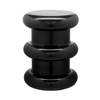 Kartell - Pilastro Stool H:46cm - black/H 46cm/ Ø 35cm