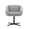 Softline - Aiko Swivel - Draaistoel - lichtgrijs/stof Vision 445/BxHxD 64x75x55cm/zwart frame