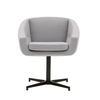 Softline - Aiko Swivel - Chaise pivotante - clair gris/étoffe Vision 445/PxHxP 64x75x55cm/structure noir