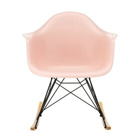 Vitra - Eames Plastic Armchair RAR RE schommelstoel zwart gouden esdoorn