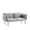 Woud - Nakki - Canapé de tissu 2 places - gris/Gabriel Step Melange/180x78xH83cm