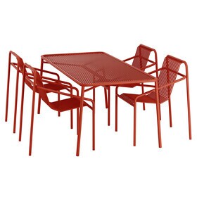 OUT Objekte unserer Tage - Ivy Garden Set Table 170 cm + 4 Armchairs