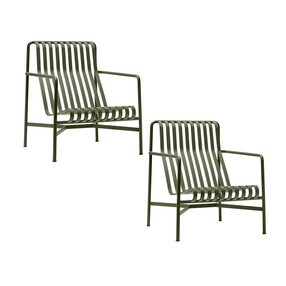 HAY - Palissade Garten Loungesessel hoch 2er Set