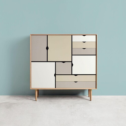 Andersen Furniture S3 Highboard Fronten bunt