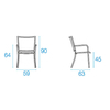 emu - Athena - Fauteuil de jardin - dessin au trait