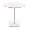 Moroso - Supernatural 2 Stühle + 1 Tisch - weiß/matt/Tisch rund ø73cm