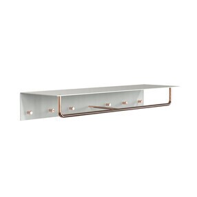 FROST - Unu Wandgarderobe mit 6 Haken & Stange