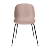 Gubi - Beetle Dining Chair Stuhl Gestell Schwarz - süßes pink/Sitz Polypropylen-Kunststoff/BxHxT 56x87x58cm/Gestell schwarz