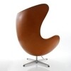 Fritz Hansen - Egg Chair/Het Ei - Loungestoel leder