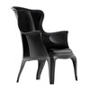 Pedrali - Pasha - Fauteuil - Pièce unique - noir/brillant/san coussin