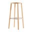 Plank - Blocco Barhocker - esche natur/edelstahl/H: 76cm