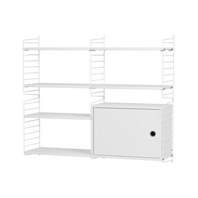String - Étagère murale avec armoire 116x100x30cm