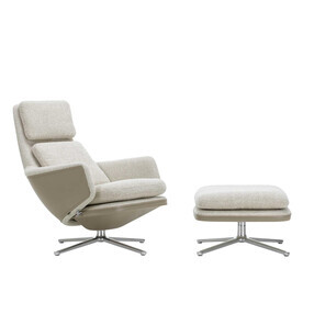 Vitra - Fauteuil & repose pied Grand Relax étoffe