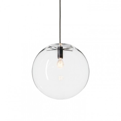 ClassiCon - Selene Suspension Lamp - transparent/black/Ø25cm