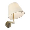 Artemide - Melampo Parete - Wandlamp - stang brons/gesatineerd/switchdim/scherm naturelkleur/30x23x35cm lxbxh