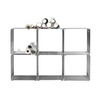 Montana - Panton Drahtregal Set 3 - chrom/inkl. Klammern/6 Module à 34,8 x 34,8 x 34,8 cm