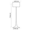 Flos - Spun Light F Floor Lamp - line drawing