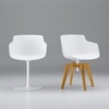 MDF Italia - Flow Slim - Fauteuil piètement chêne
