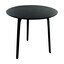 Magis - Table First Tisch Rund - Tischplatte MDF schwarz/schwarze Tischbeine/Größe 1/Ø80cm