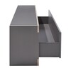 müller möbelwerkstätten - Flai Storage Bench with drawer - anthracite/without seat cushion/1.8cm CPL-coating/1 boot compartment/WxHxD 118x48x35cm