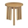 e15 - e15 PA03 Alex Set - Table d'Appoint  - chêne/huilé/3 tables/Ø 26/37/49cm