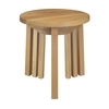 e15 - e15 PA03 Alex Beistelltisch Set  - eiche/geölt/3 Tische/Ø 26/37/49cm