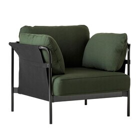 HAY - Fauteuil Can 2.0 structure acier noir