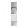 Piure - Nex Pur - Etagère avec porte 50x211.5x36cm  - blanc/aggloméré laqué mat/6 boxes/2 of it with long door down
