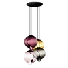 Cappellini - Meltdown Grape of 4 - Suspension - lilas améthyste/ambre jaune/gris tourterelle/rose foncé/4 glass shades