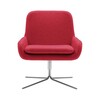 Softline - Coco Swivel Chair - red/felt 622/WxHxD 65x78x78cm