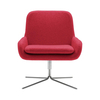 Softline - Coco Swivel Chair - red/felt 622/WxHxD 65x78x78cm