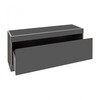 müller möbelwerkstätten - Flai Storage Bench with drawer - anthracite/without seat cushion/1.8cm CPL-coating/1 boot compartment/WxHxD 118x48x35cm