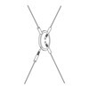 Moormann - FNP Regal System Spannset - silber/Aluminium/rostfreier Stahl/zur Stabilisierung freistehender Regale/die Montage bedarf 3x3 Fächer