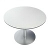 la palma - Rondo 120 - Table bistrot  - blanc/stratifié/piètement en acier/H : 73 cm/Ø 120 cm