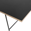 Richard Lampert - Eiermann Table Top - black linoleum/oak edge/160x90cm