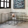 Zeus - Slim Irony Art Side Table 41x41x46cm