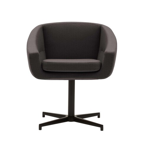 Softline - Aiko Swivel - Chaise pivotante - noir/kaki/étoffe Vision 443/PxHxP 64x75x55cm/structure noir