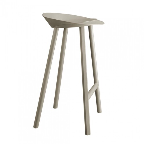 e15 - e15 ST10 Jean Barhocker  - seidengrau/lackiert/H:79cm