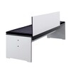 Conmoto - Riva Bench with backrest S - white/laminate/176x50cm