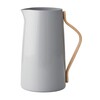 Stelton - Emma - Pichet 2.0L - gris/bois de hêtre/brillant/avec plastique couvercle/LxPxH 20x13x23cm