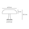 Artemide - Nessino Table Lamp - line drawing