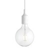 Muuto - E27 LED Pendelleuchte - weiß/2500K/160lm/dimmbar/Ø12.5cm/mit LED Leuchtmittel