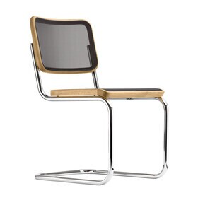 Thonet - S 32 N Pure Materials Freischwinger Stuhl Eiche