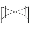 Richard Lampert - Eiermann 1 tafelonderstel midden - zilver/incl. hoogteverstelling 3,5cm/in het midden/110 x 66 x 66cm