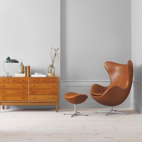 Fritz Hansen - Promotion Set Egg Chair + Footstool Leather