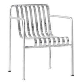 HAY - Chaise de jardin avec accoudoirs Palissade Dining galvanisé