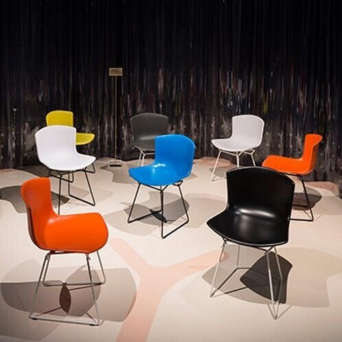 Knoll International - Bertoia Plastic Side Chair Frame Black
