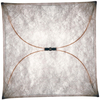 Flos - Ariette 1 Wand-/ Deckenleuchte - natur / 80x80cm/Textil/ Metall