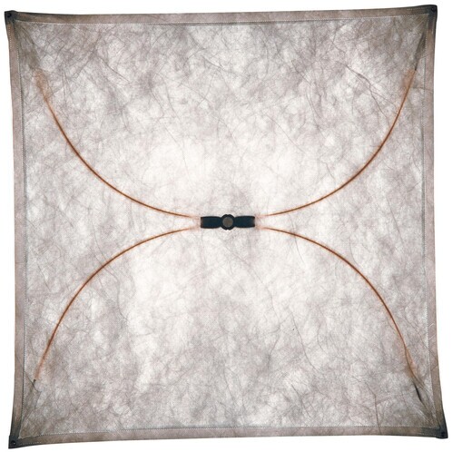 Flos - Ariette 1 Wand-/ Deckenleuchte - natur / 80x80cm/Textil/ Metall